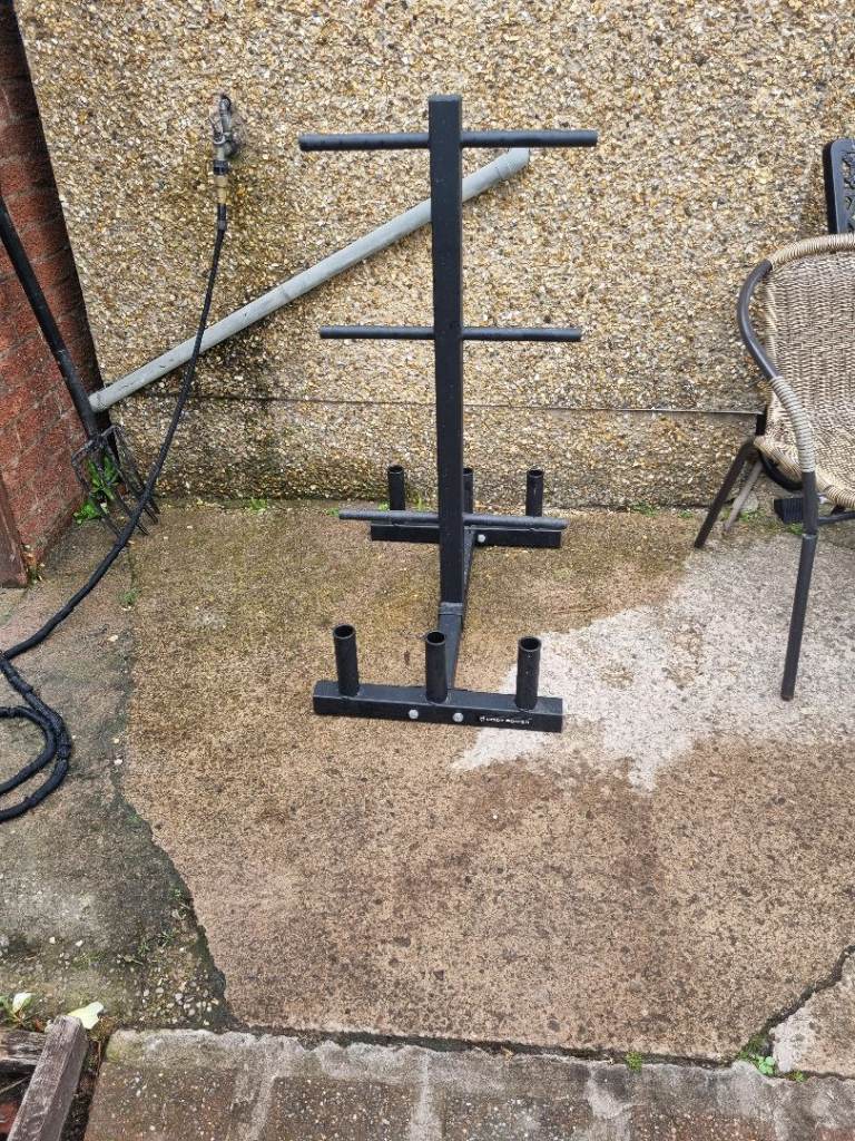 Weight Plate Storage Rack – Black, Good Condition
