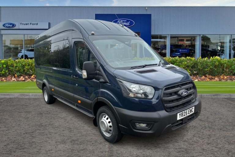2025 Ford Transit 460 Leader L4 H3 ELWB High Roof 17 Seat Minibus RWD 2.0 EcoBlue 165ps Manua Min...
