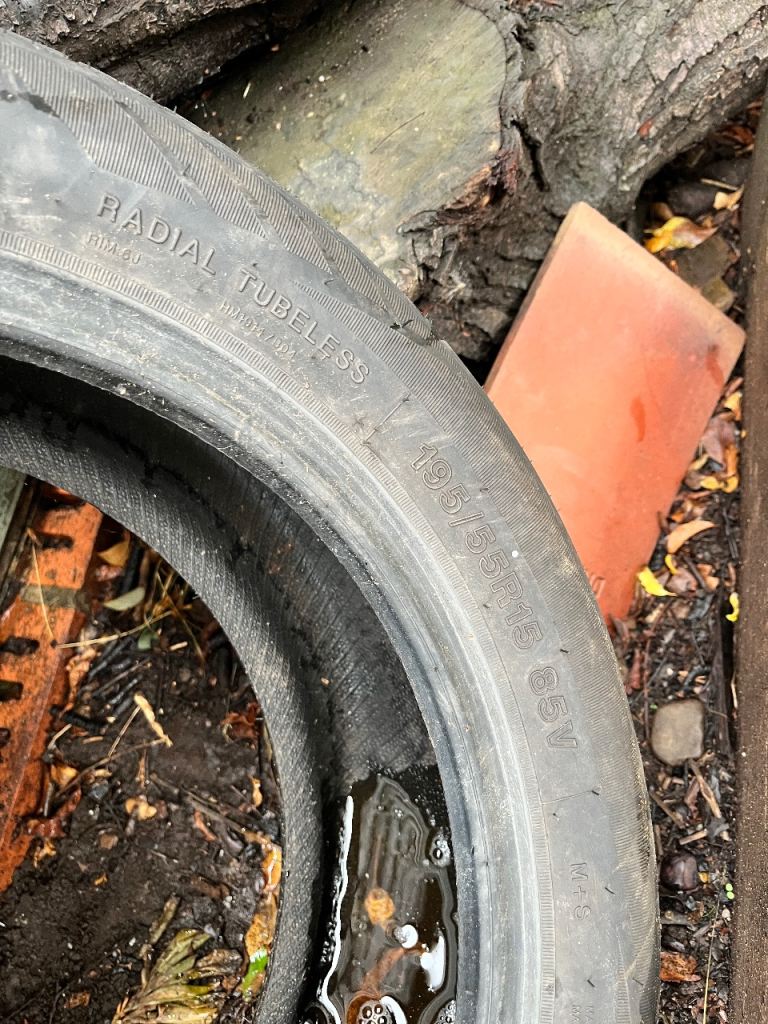 2 x 195x55 R15 tyres 