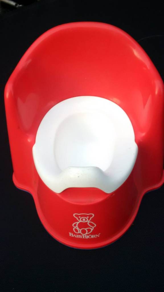 Red Baby Bjorn potty chair