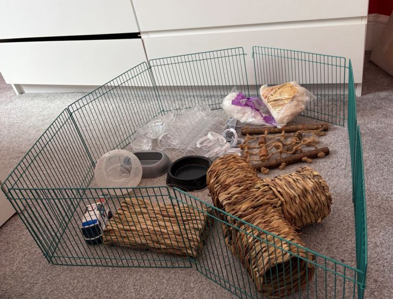 Hamster cage accessories
