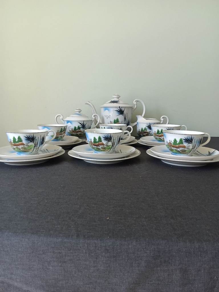Vintage japanese tea set 