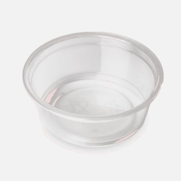 Brand New Box of 400 Small 55ml/2oz Clear Plastic Container Sauce Tubs Pots