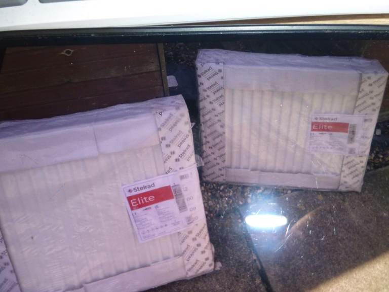 Stelrad Elite Radiators – Brand New, Still Boxed (Pair)