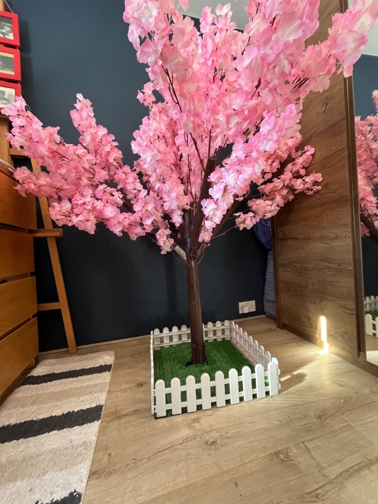 Artificial cherry blossom tree