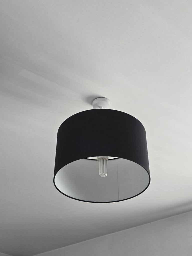 Black extra large ceiling shade