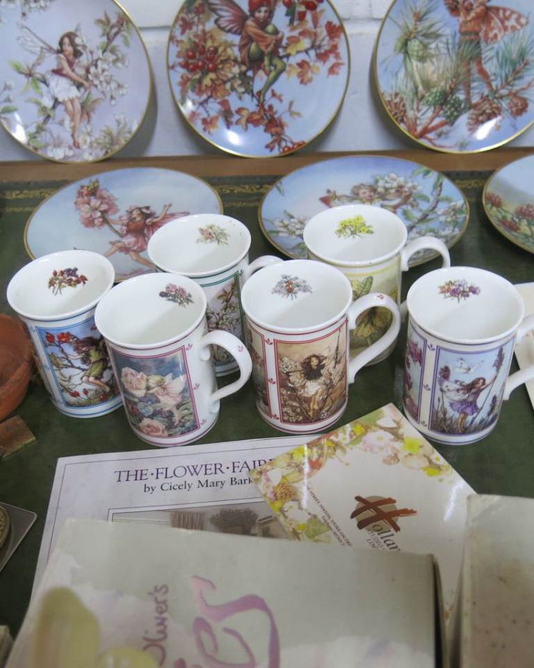 6 Jenny Oliver Flower Faerie hand crafted sculptures.£145 Limited edition 1994