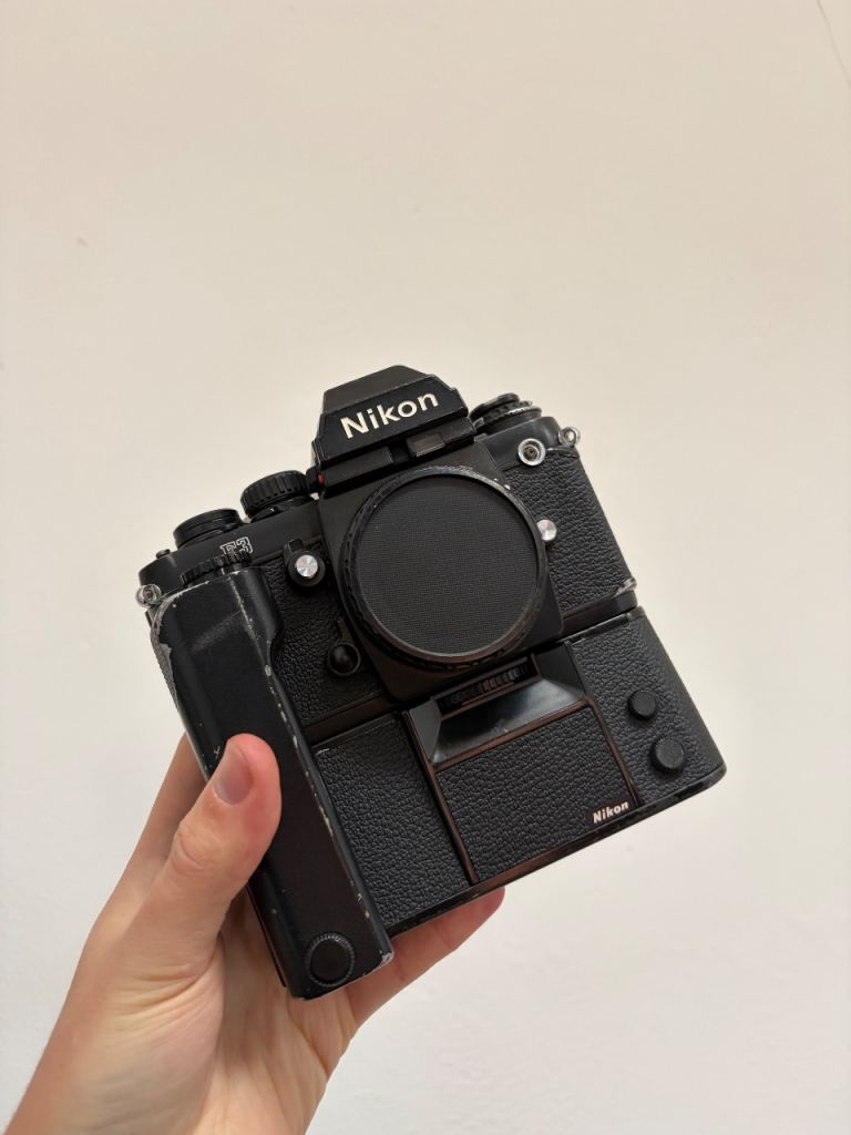 Nikon F3 camera body with NIKON MD4 Motor Driver