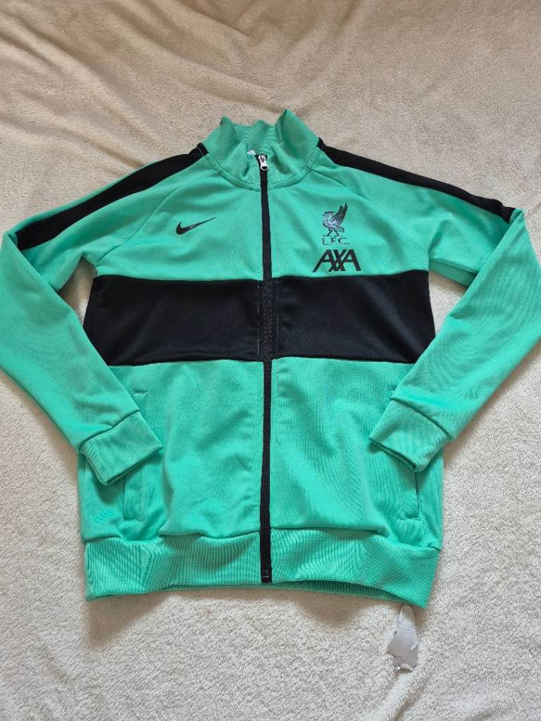 Nike Liverpool FC Tracksuit Top – Green & Black, Size 14