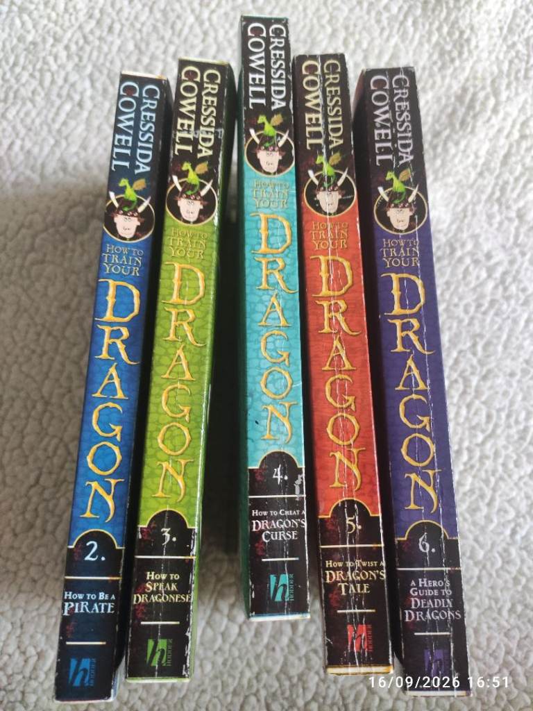Cressida Cowell How to Train Your Dragon Books 2-6