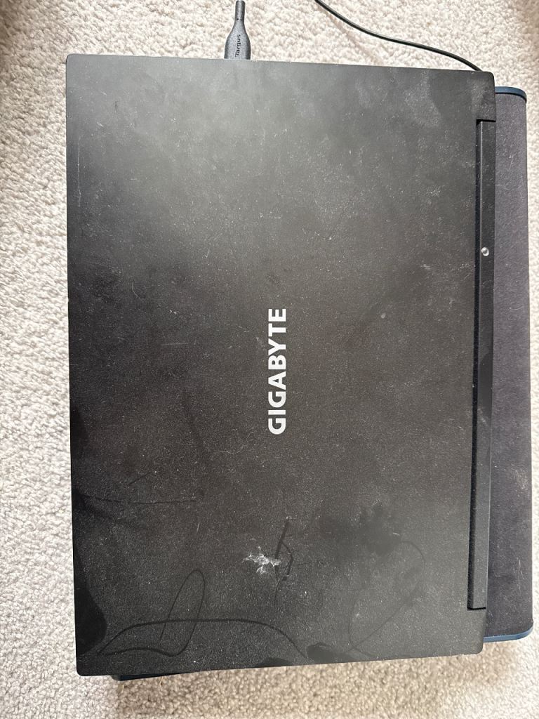GIGABYTE Laptop – Good Condition, Black