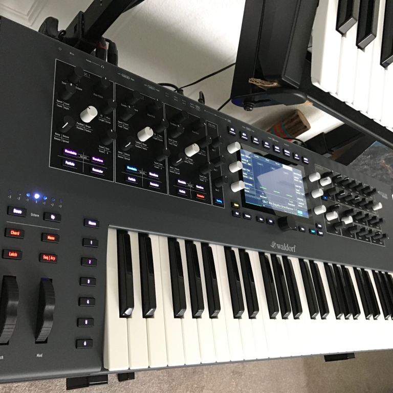 Waldorf Iridium synthesizer keyboard
