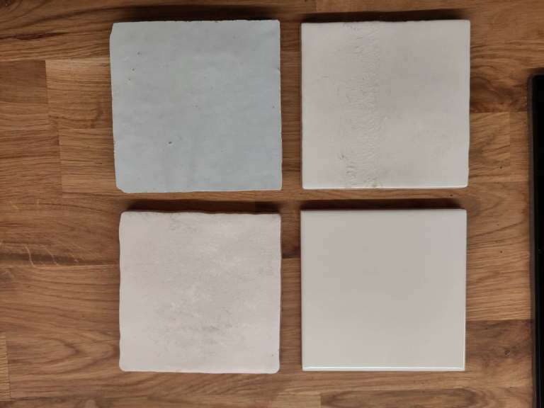 Four 10x10 cm tiles, for DIY