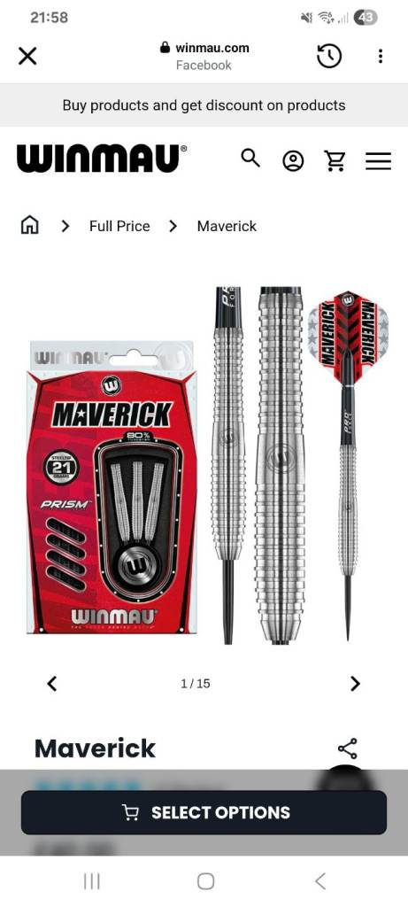Winmau Maverick - very good condition