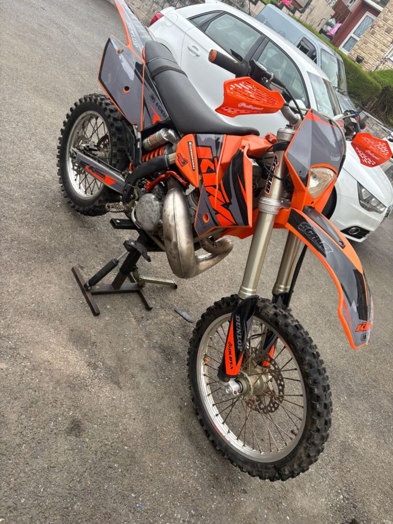 KTM Dirt Bike – Orange and Black, Good Condition