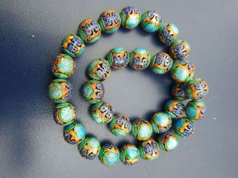 Beautifull chinese inspired metal necklace