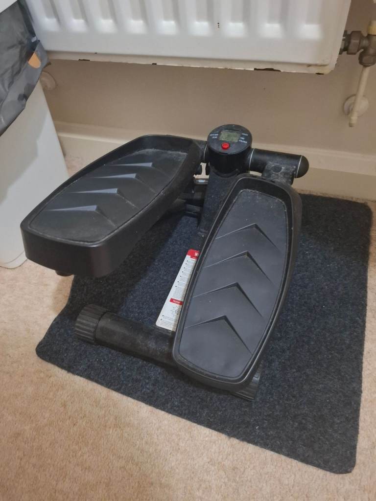 Compact Stepper with Ankle/Wrist Weights – Great for Home Workouts