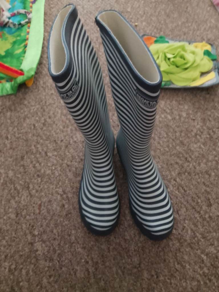 Regatta Ly Fairwath Logo Navy/White Wellies - EU42/UK8