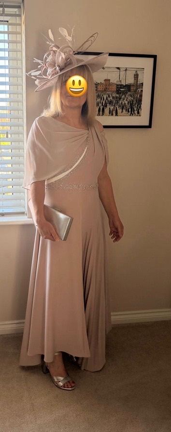 Veni Infantino Mother of the Bride Dress Size 12 with Matching Cape