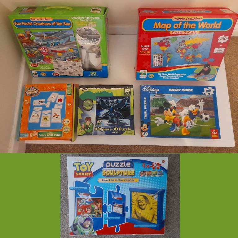 6 Children's Jigsaw Puzzles (bulk job)