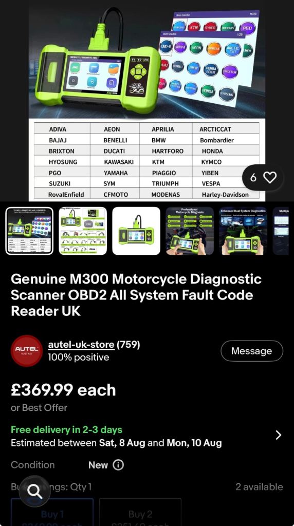 JDiag Motorcycle full diagnostic. 