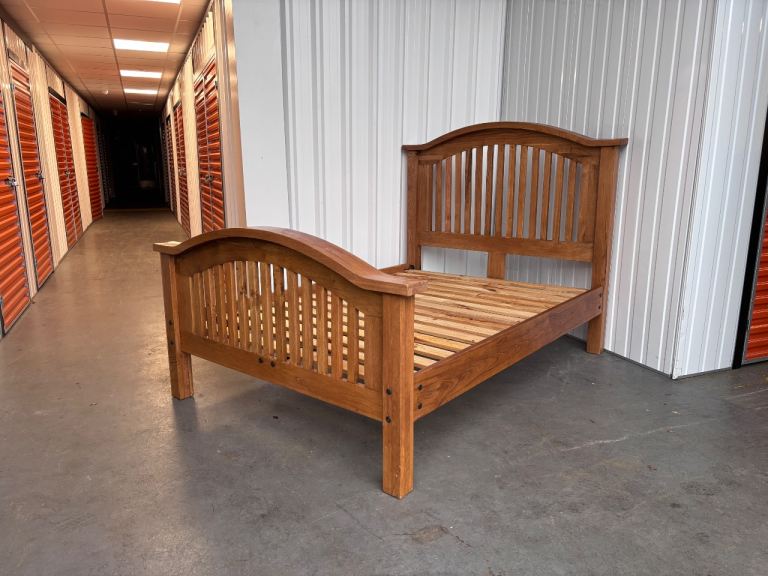 Barker and Stonehouse reclaimed solid oak double bed ! Excellent condition!