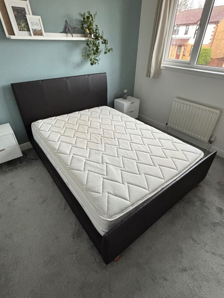 Double bed with mattress 