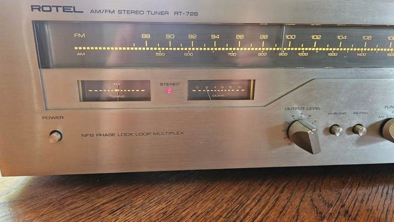 Pending collection - Vintage 1970s Rotel RT-726 Stereo Tuner | Amber Backlit | Made in Japan