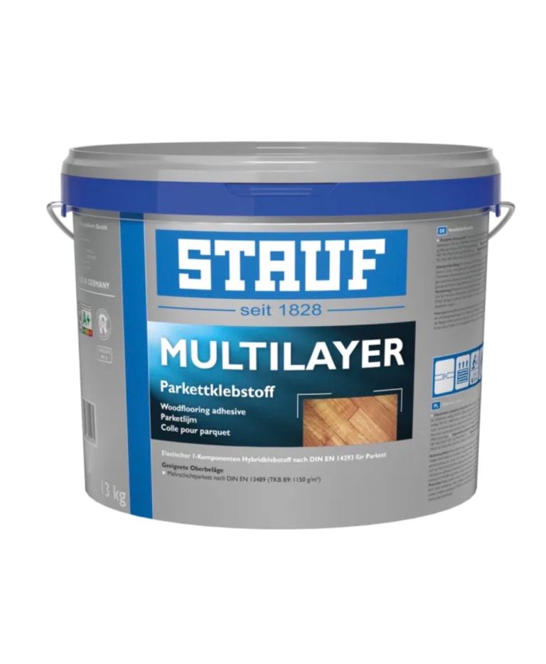 5 x Stauf Multi Layer MS Polymer Flexible Wood Floor Adhesive 13kg