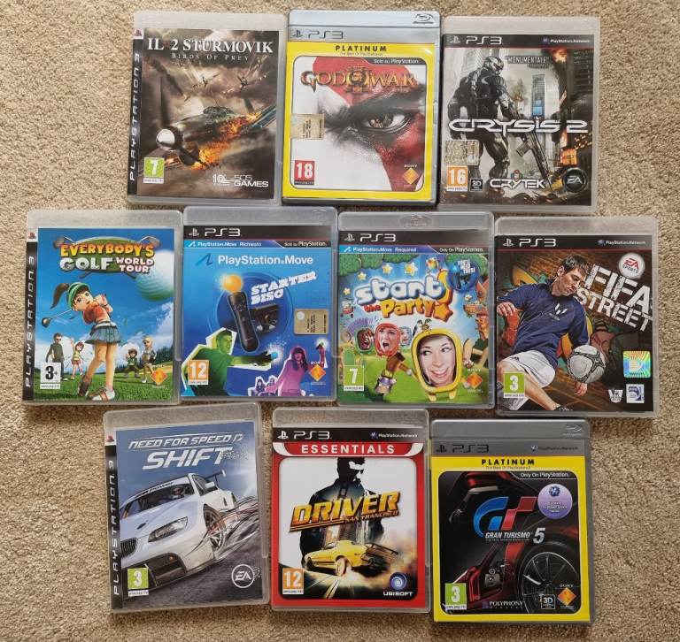 10 PS3 Games £2 each