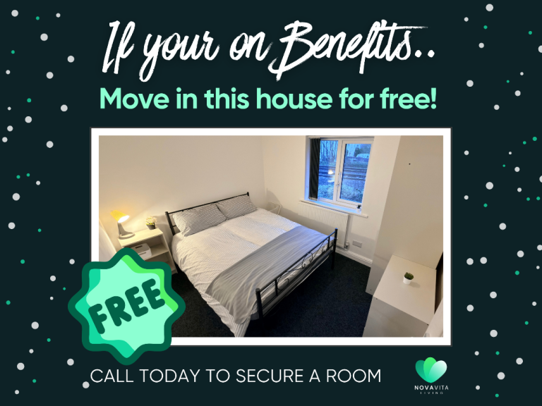 Luxury Supported Accommodation DSS Rooms | Shared House | Emergency Temporary Housing - To RENT FREE