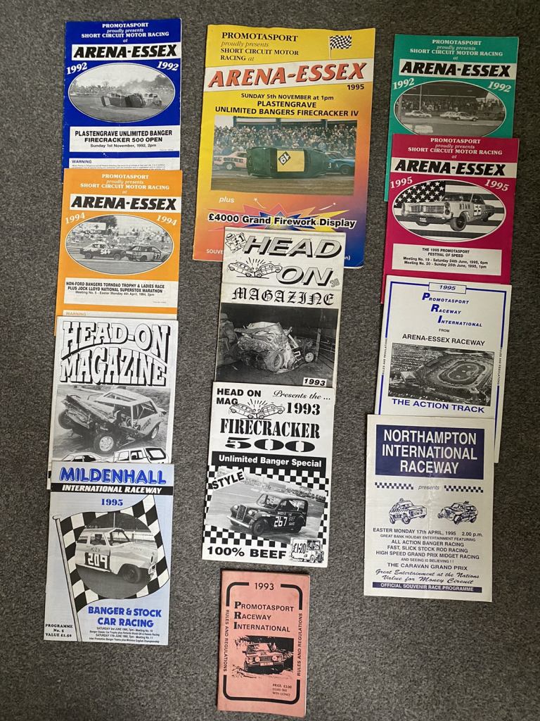 10 - 1990s BANGER & STOCK CAR RACING PROGRAMS 