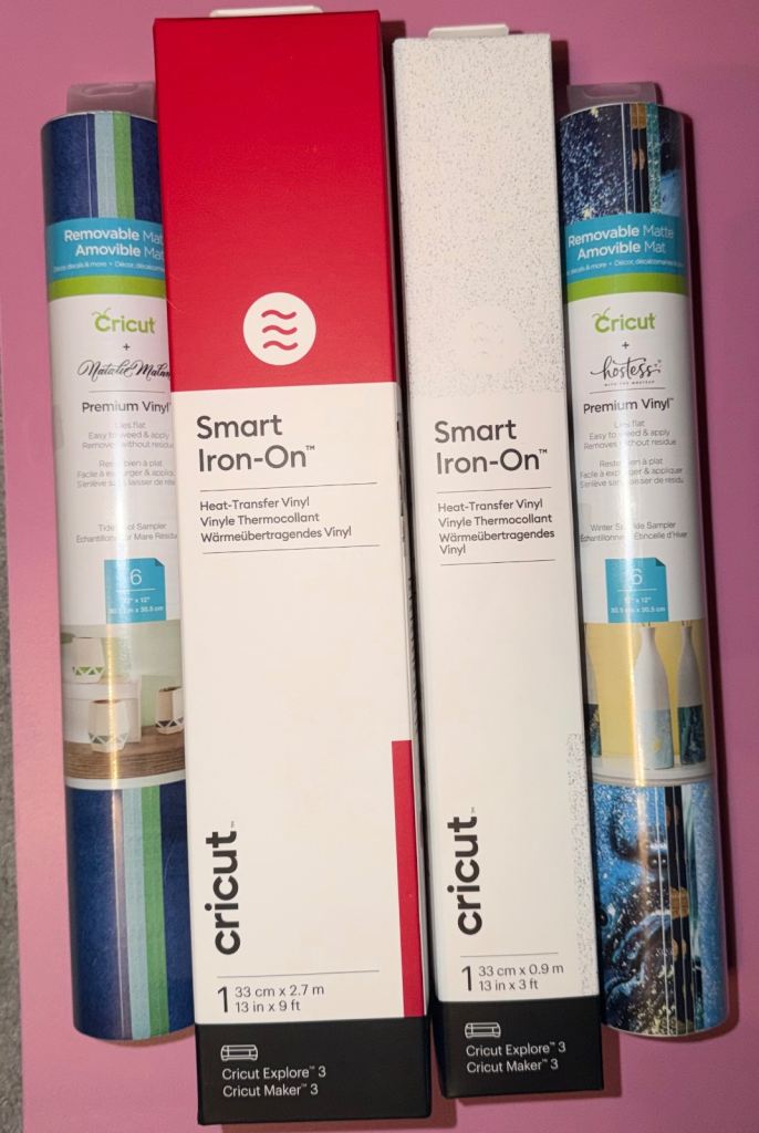 BNWT Cricut Vinyl removable & iron-on Bundle