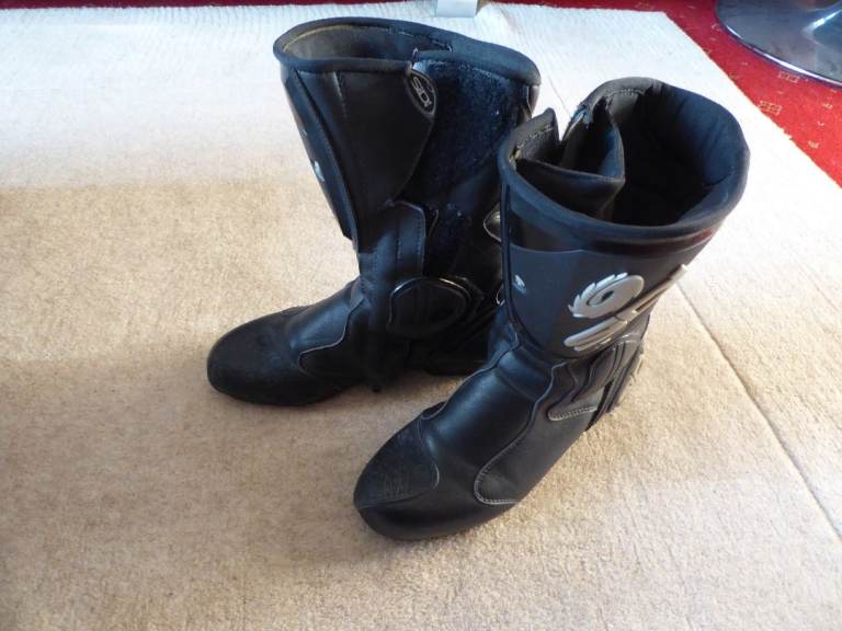SIDI MOTORCYCLE BIKER RIDING BLACK BOOTS UK SIZE 7