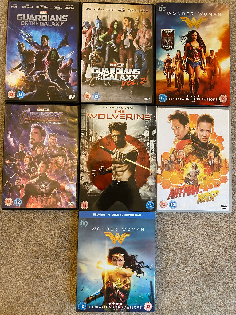 Marvel and DC films as depicted