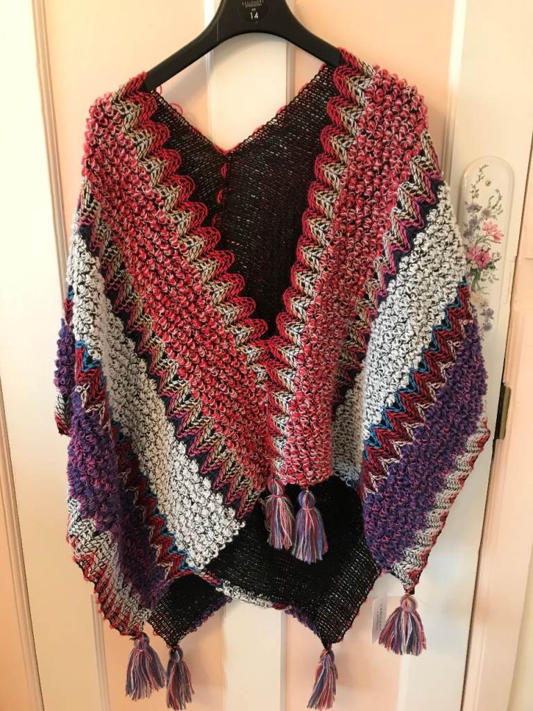 New - Woman shawl, multi-colours