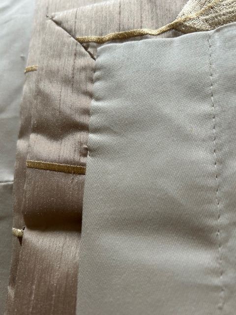 Silk effect curtains