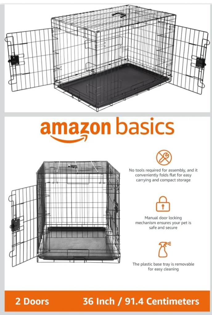 Large puppy crate (36 inches / 91.4cm)