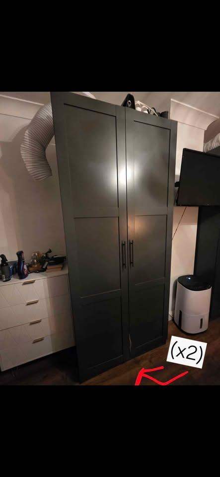 image for Habitat Munich 4 Door Panelled Wardrobe (please read description)
