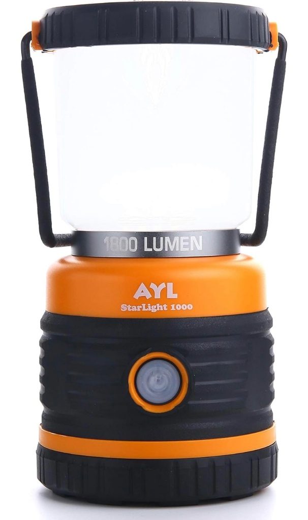 AYL LED Camping Lantern, Battery Powered LED 1800LM