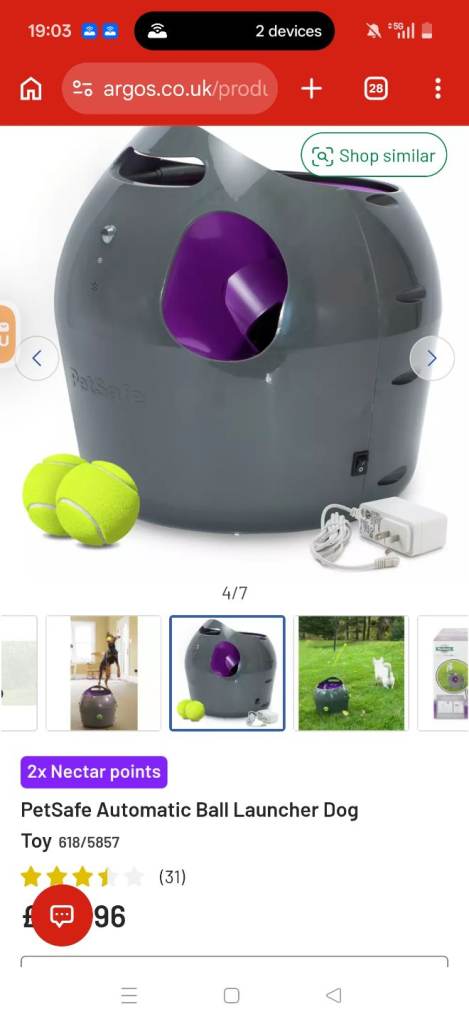 Petsafe ball launcher 