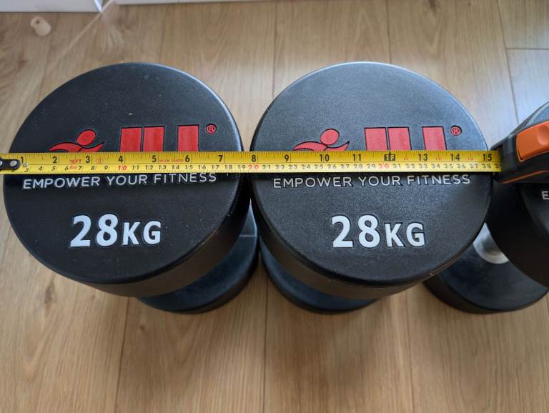 Dumbbells - pair of 20kg and pair of 28kg