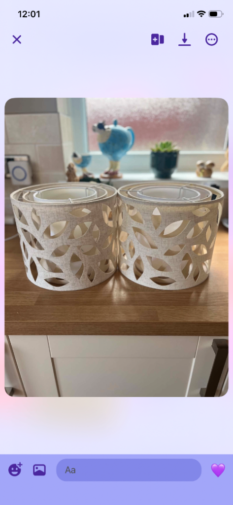 Beige easy fit light fittings . Excellent condition. 