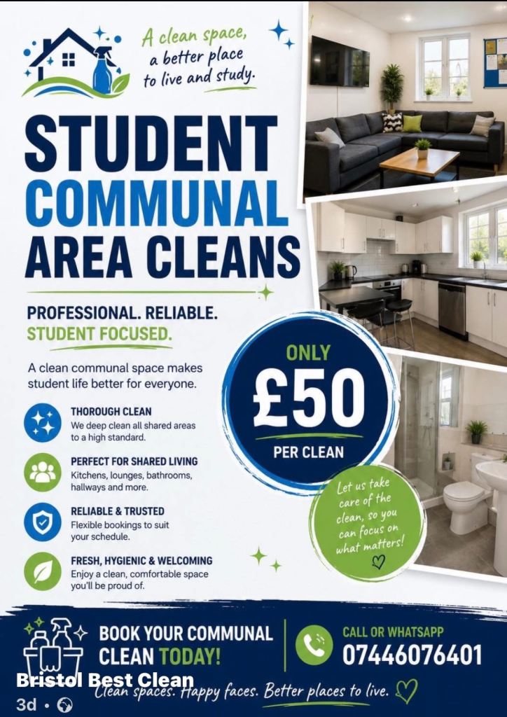 STUDENT DEAL Student Communal Area Cleaning Only £50