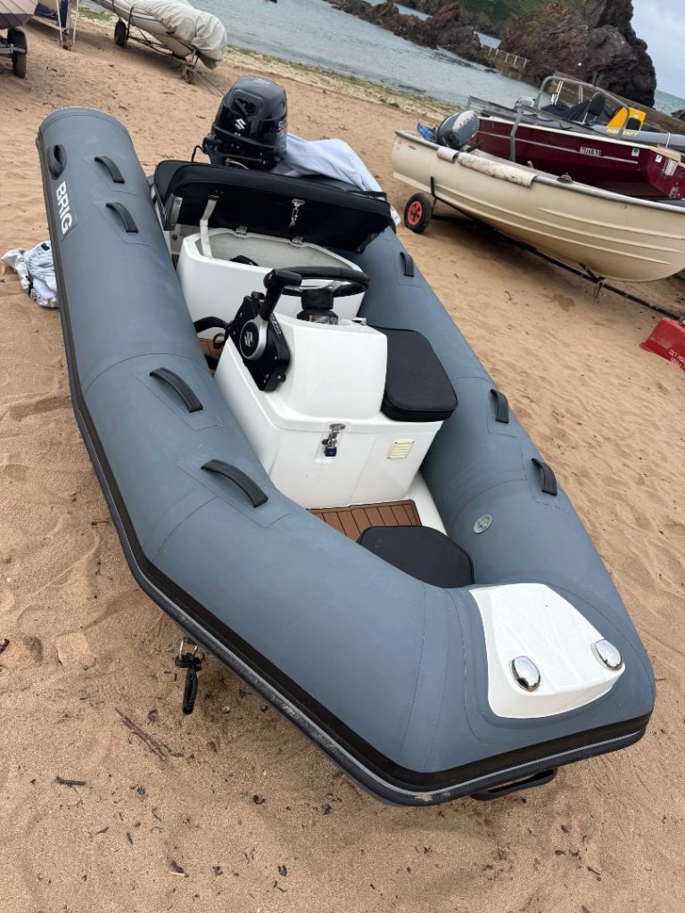 Reduced to £6000 for quick sale 2019 BRIG Falcon 330 Deluxe Hypalon RIB + Suzuki 20hp EFI Low Hours