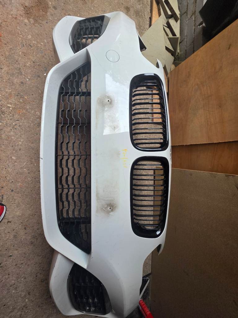 Bmw 1 series front white LCI M sport bumper complete Breaking Parts 