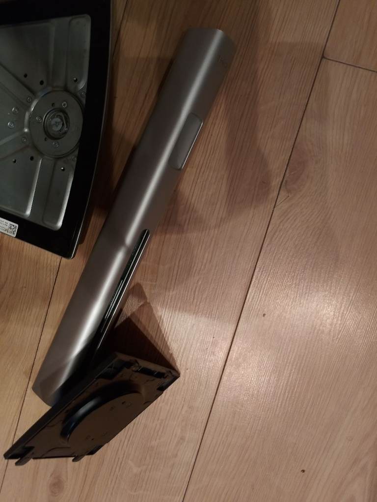Grey Monitor Stand Base and Arm – Good Condition