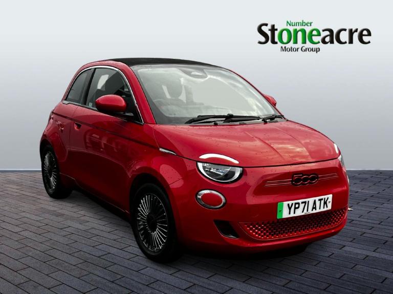 2021 Fiat 500e C 42kWh RED Convertible 2dr Electric Auto (118 ps) CONVERTIBLE Electric Automatic