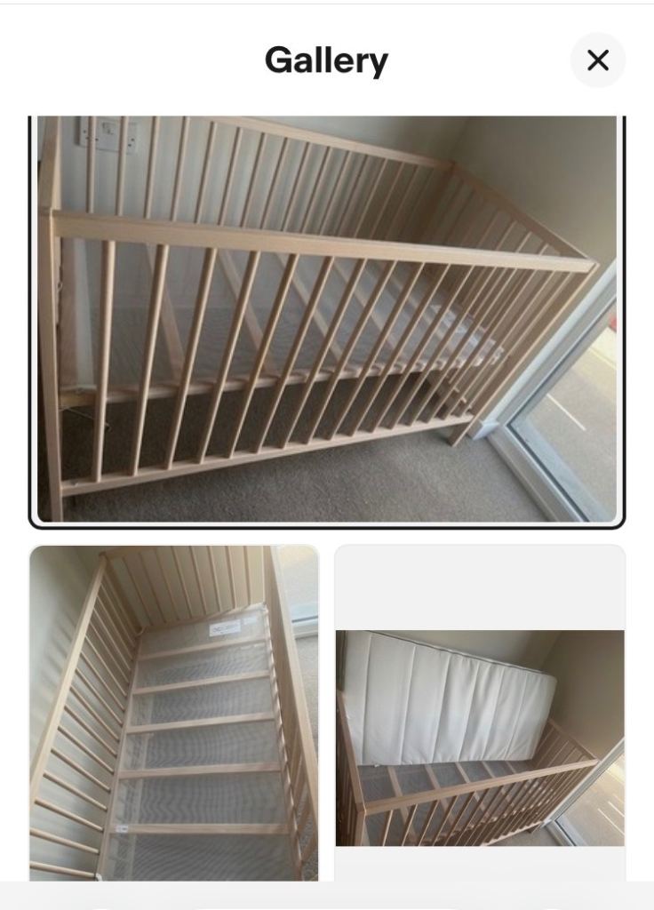 Free IKEA cot