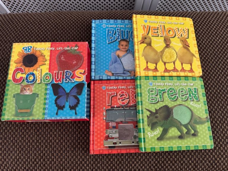 Touchy Feely Lift-the-Flap Children's Books - Good Condition
